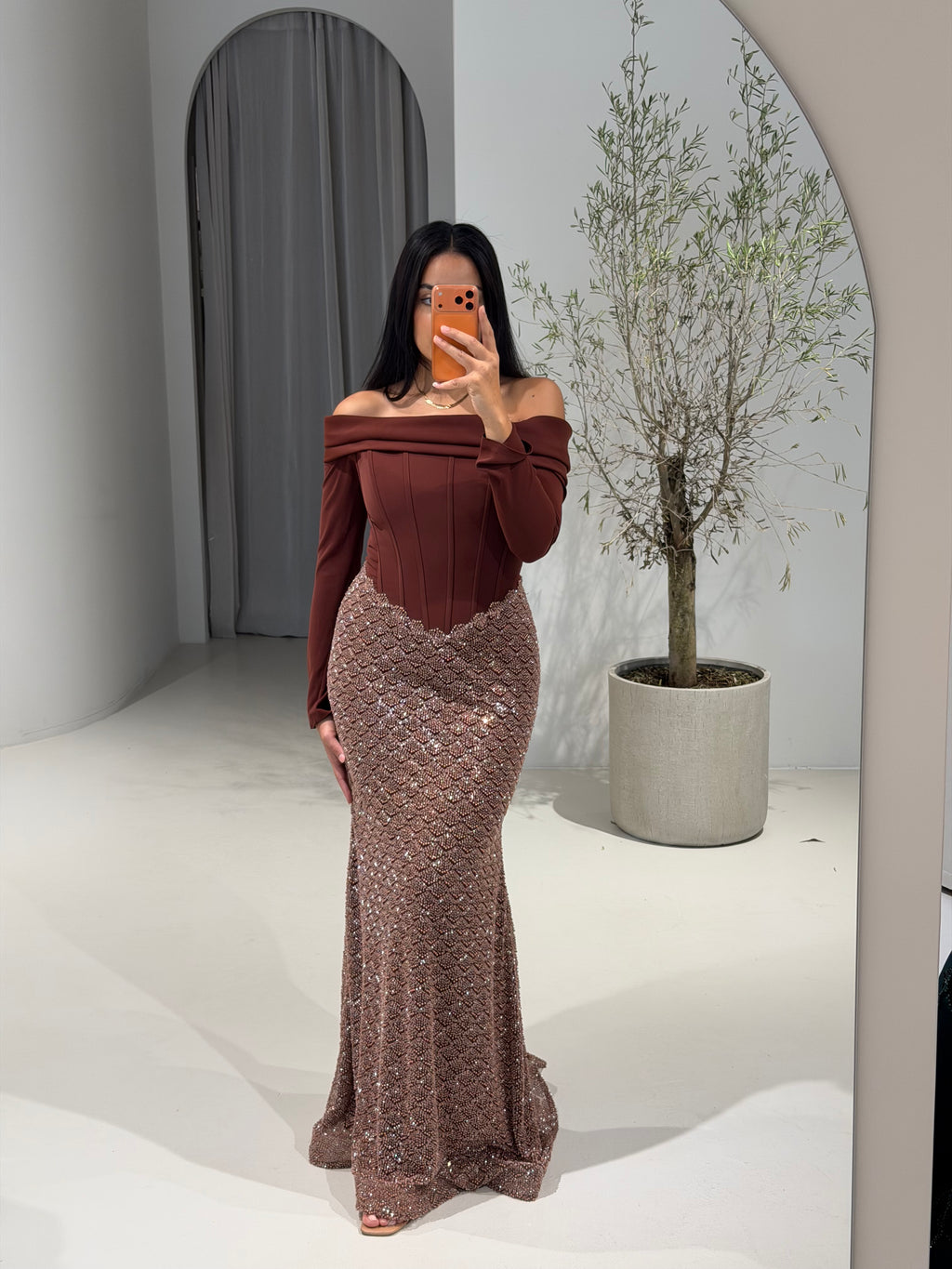 Nila Dress Brown