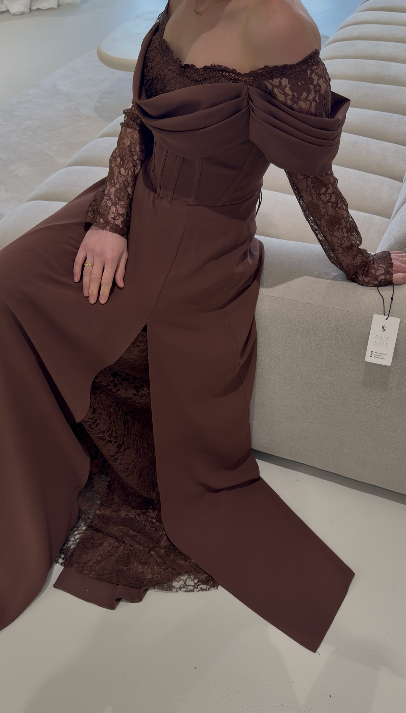 Zerrin Dress Brown