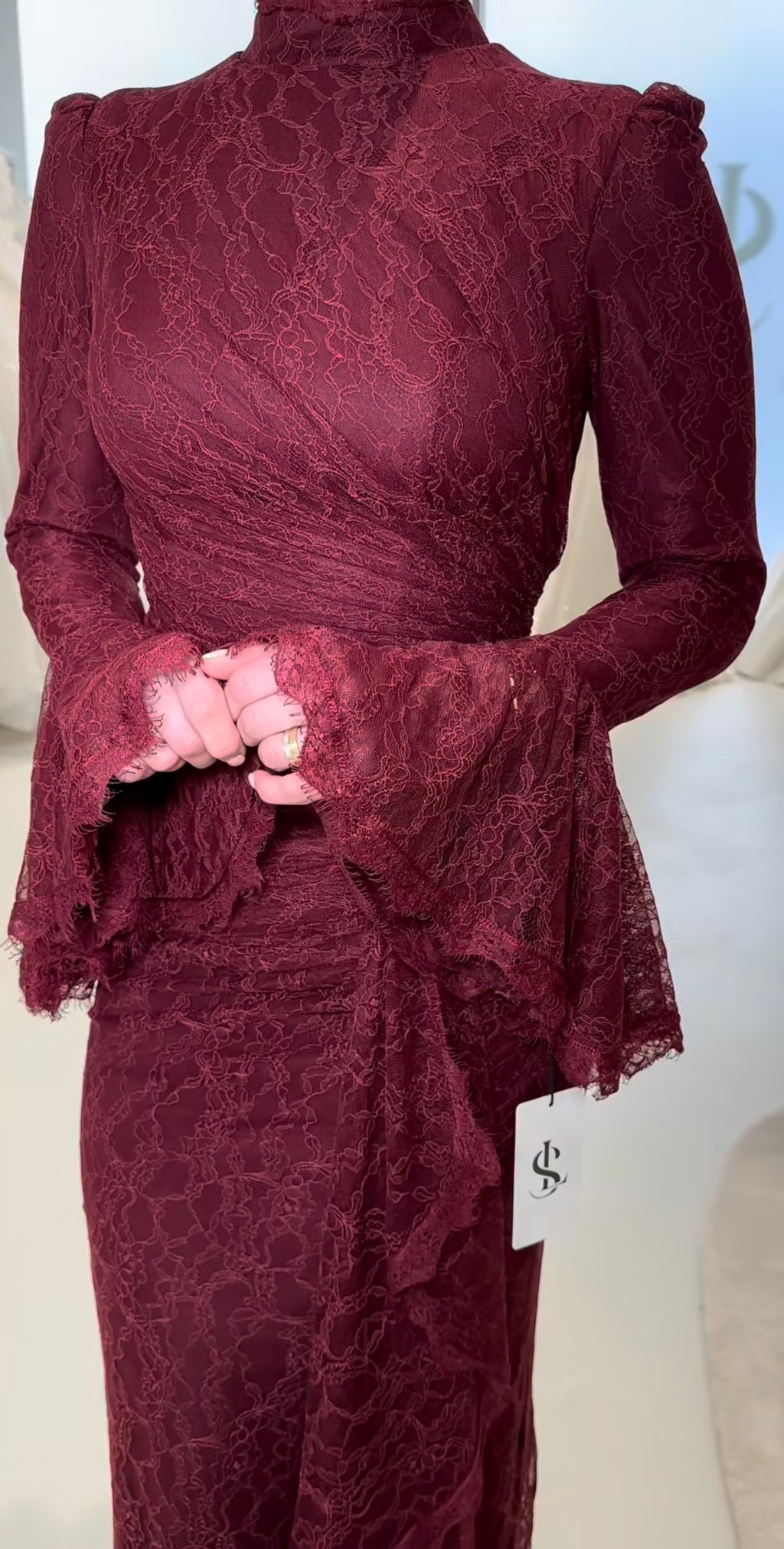 Hazel Dress Burgundy