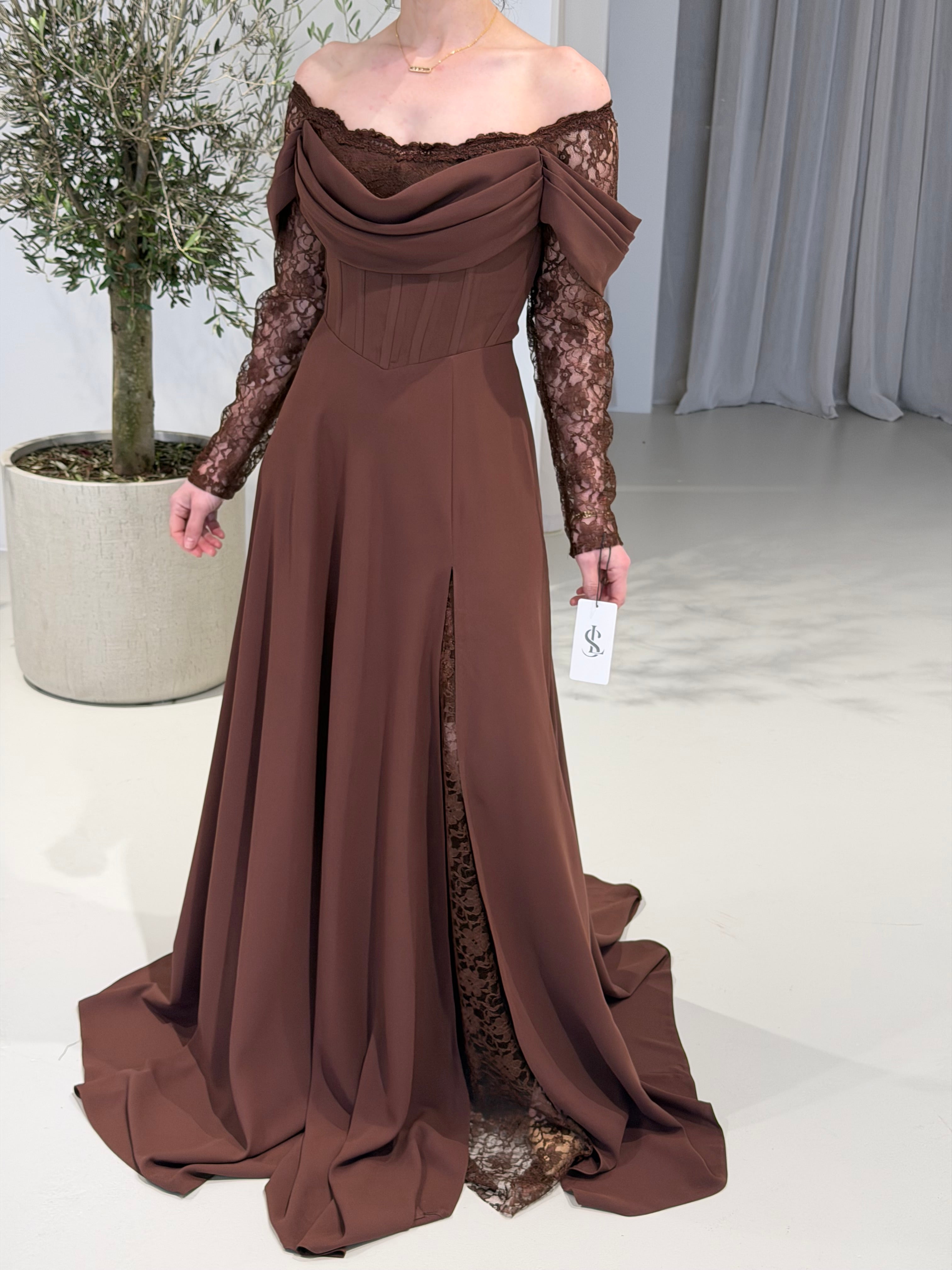 Zerrin Dress Brown