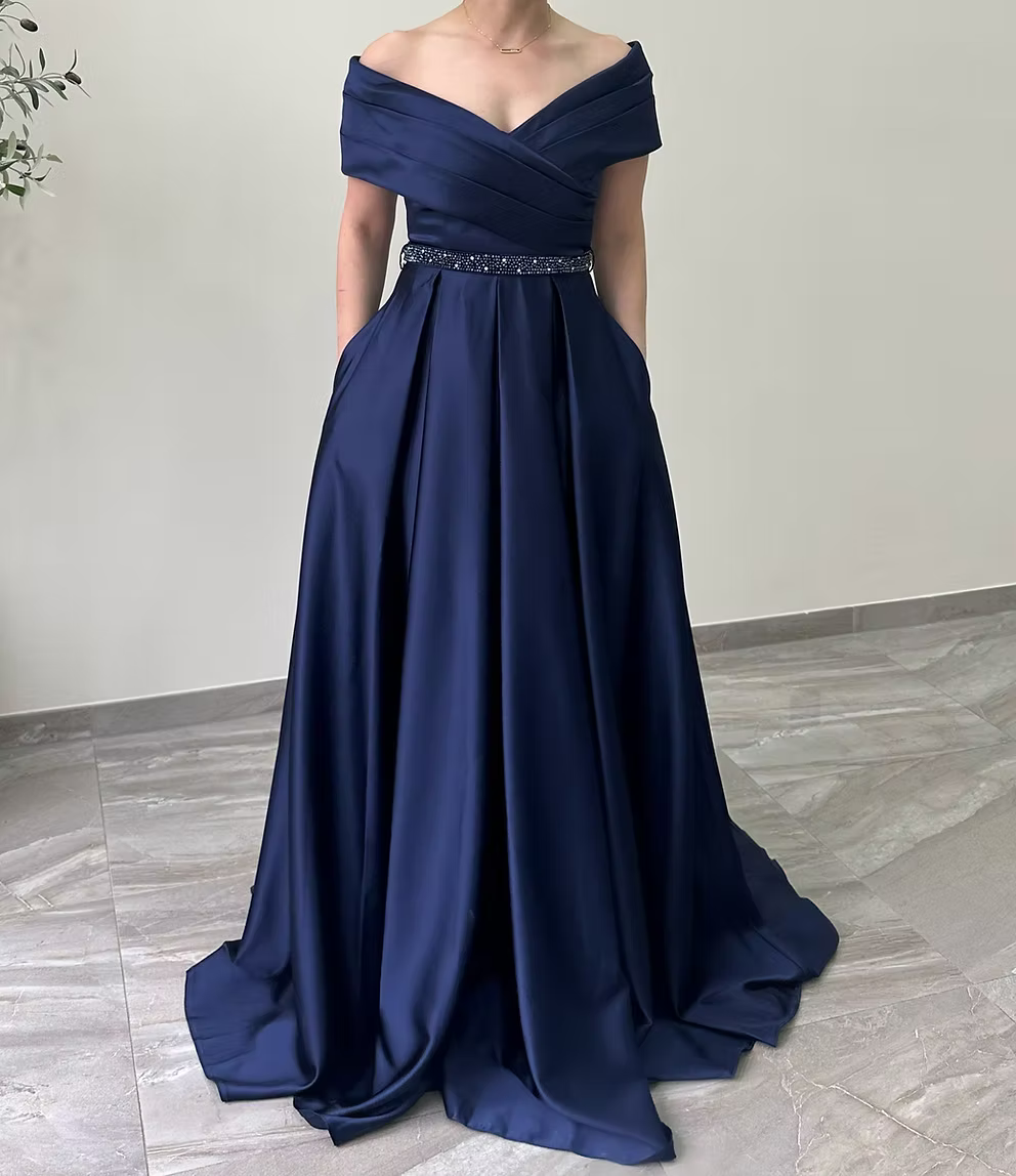 Ella Dress Deep Blue
