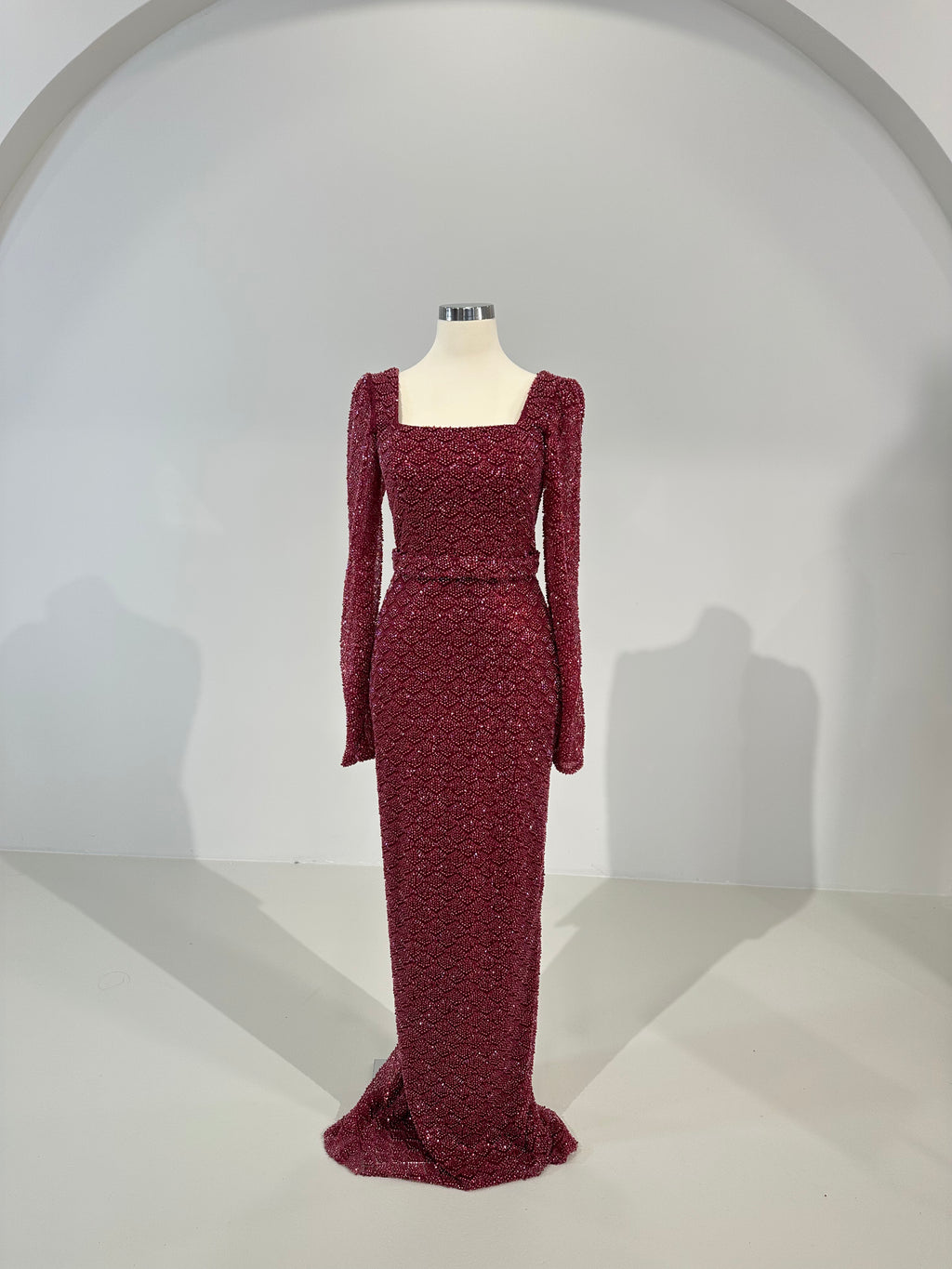 Rosa Dress Burgundy