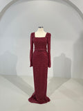 Rosa Dress Burgundy