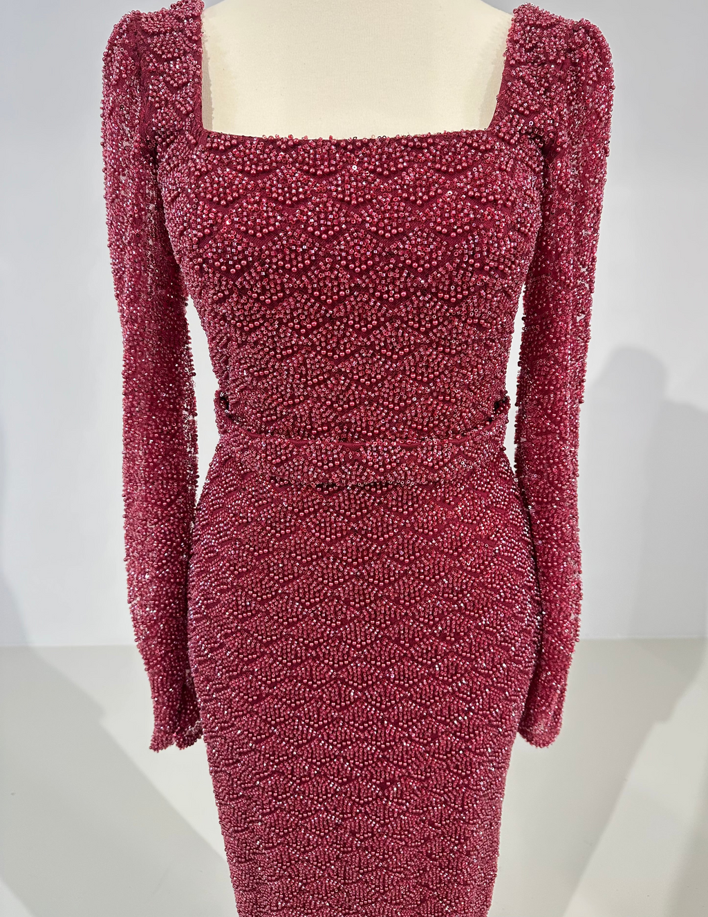 Rosa Dress Burgundy