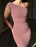 Lina Dress Mink Brown