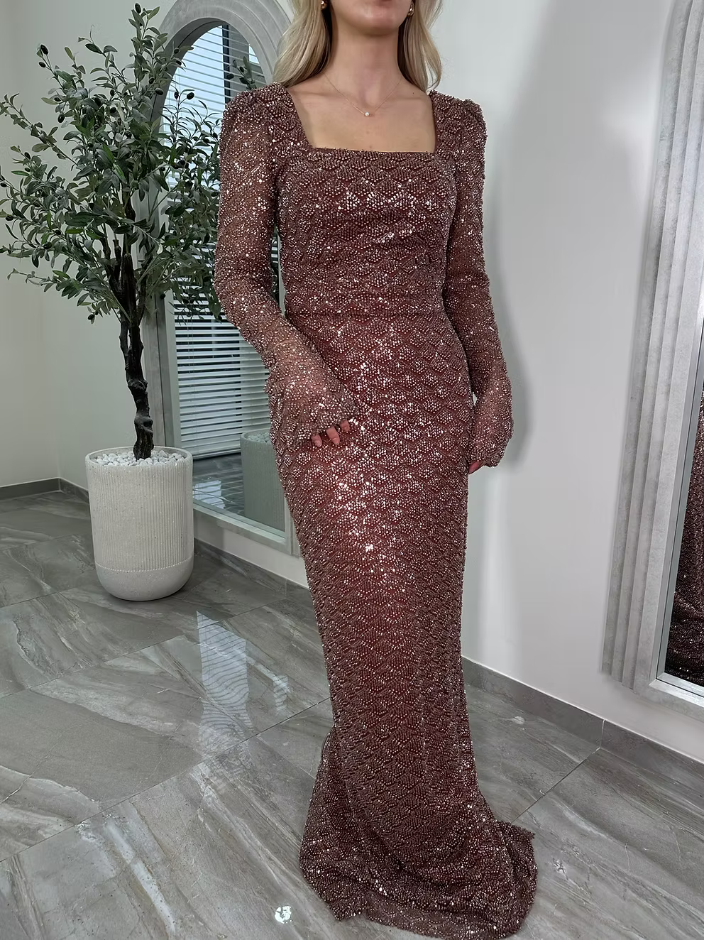 Rosa Dress Brown